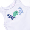 Dino Days Applique Diaper Set, Blue