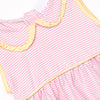 Pippa Ruffle Short Set, Pink Stripe