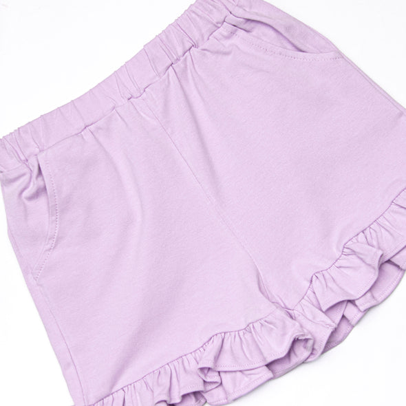 Nora Knit Ruffle Pocket Shorts, (6 Colors)