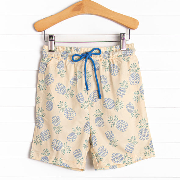 No Dole Days Swim Trunks, Blue