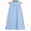 Grace Pocket Dress, Medium Blue Stripe