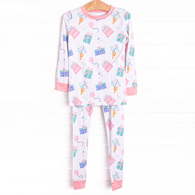 Party Favor Fun Bamboo Pajama Set, Pink