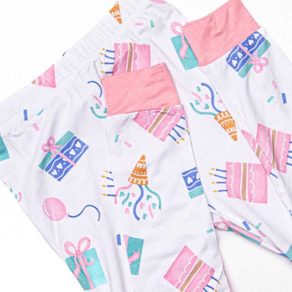 Party Favor Fun Bamboo Pajama Set, Pink