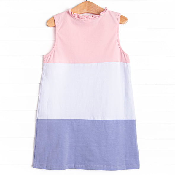 Color Block Clara Dress, Pink