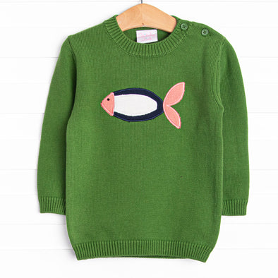 Crisp Morning Catch Sweater, Green