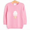 Double Scoop Sweater, Pink