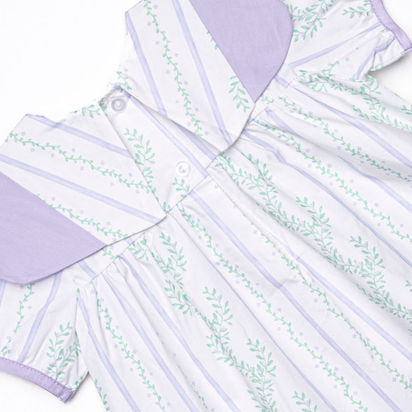 Wisteria Lanes Bubble Romper, Purple