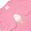 Double Scoop Sweater, Pink