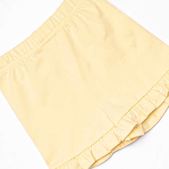 Carlie Short Set, Yellow and Pink Stripe