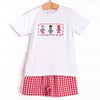 Save the Day Supers Smocked Short Set, Red