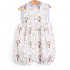 Up From the Grave Garden Bubble Romper, Blue