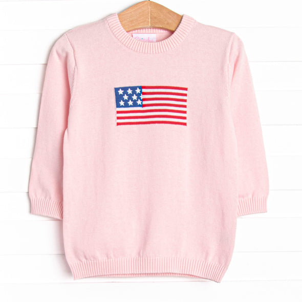 Grand Old Flag Sweater, Pink