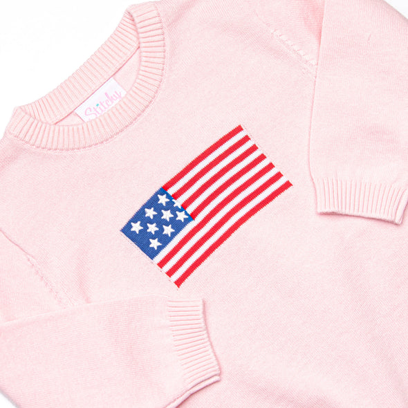 Grand Old Flag Sweater, Pink