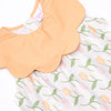 Tangled Tulips Bubble Romper, Orange