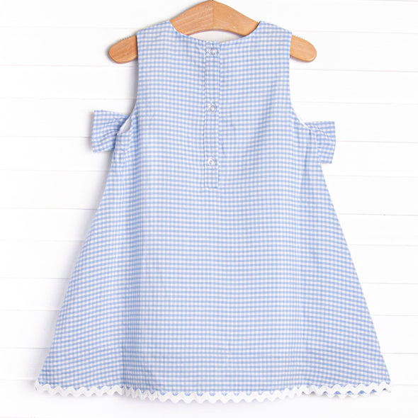 Stevie Gingham Dress, Blue