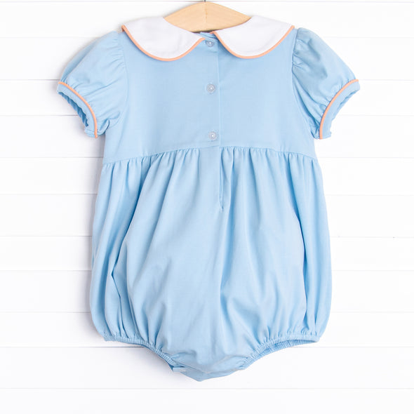 Spice and Everything Nice Embroidered Girl Bubble, Blue