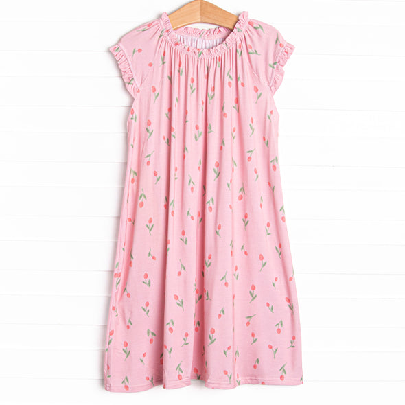 Recital Roses Bamboo Night Gown, Pink