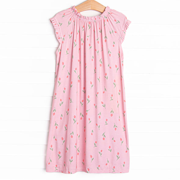 Recital Roses Bamboo Night Gown, Pink