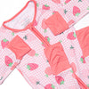 Pineberry Picnic Bamboo Zippy Pajama, Pink