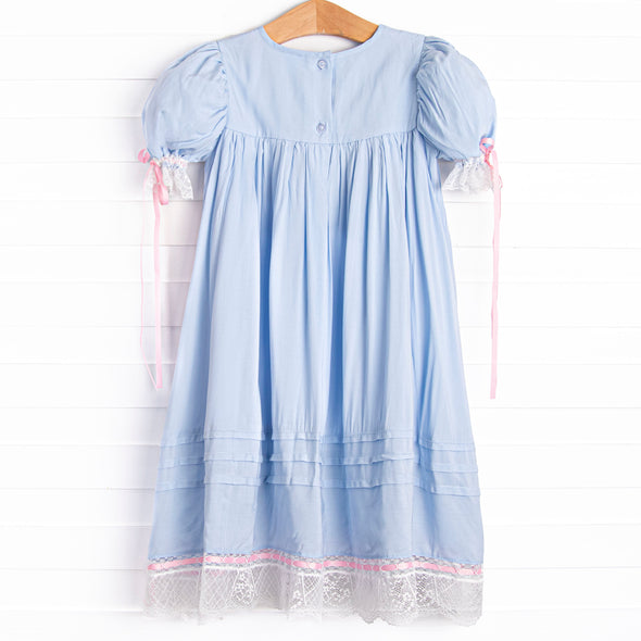 Adelaide Heirloom Dress, Blue