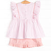 Peony for Your Thoughts Smocked Short Set, Pink