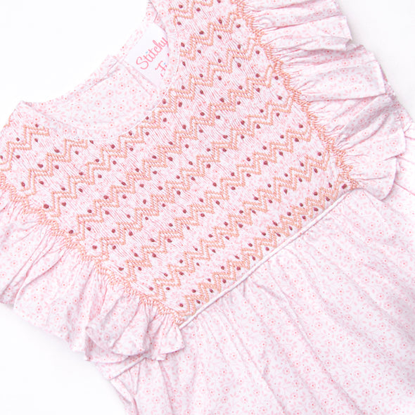 Peony for Your Thoughts Smocked Short Set, Pink