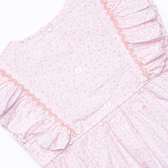 Peony for Your Thoughts Smocked Short Set, Pink