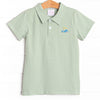 Golf Course Greens Embroidered Polo, Green