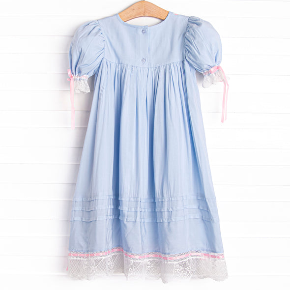 Adelaide Heirloom Dress, Blue