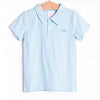 Saltwater Single Embroidered Polo, Blue