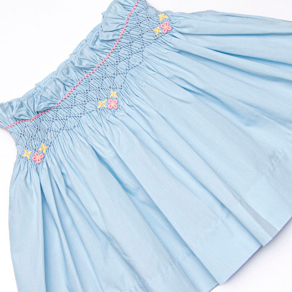 Simple Sprouts Smocked Skirt Set, Blue