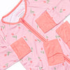 Recital Roses Bamboo Zippy Pajama, Pink