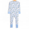 Hydrangea Blooms Bamboo Zippy Pajama, Blue