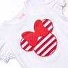 Mouse Memories Applique Ruffle Short Set, Red