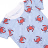 East Coast Crabs Bamboo Pajama Short Set, Blue