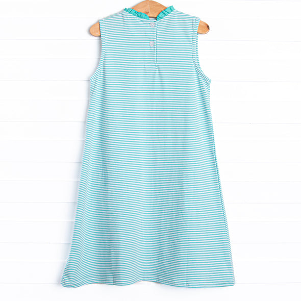 Grace Pocket Dress, Mint Stripe