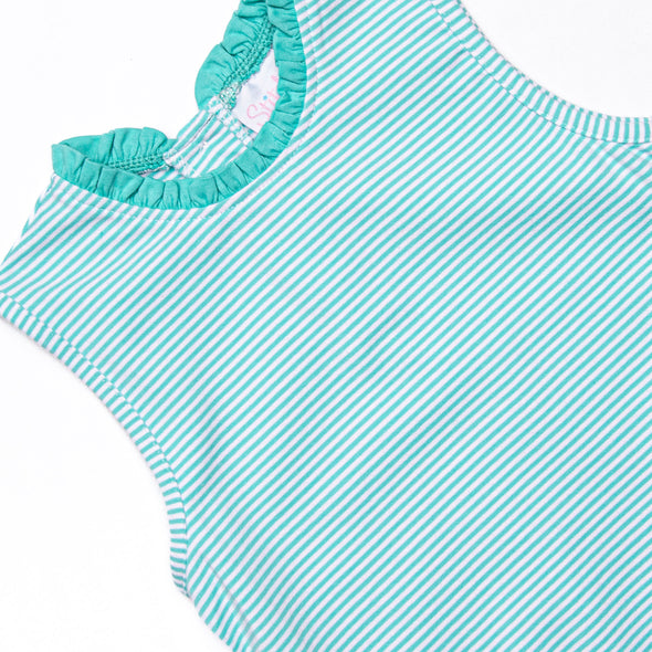 Grace Pocket Dress, Mint Stripe