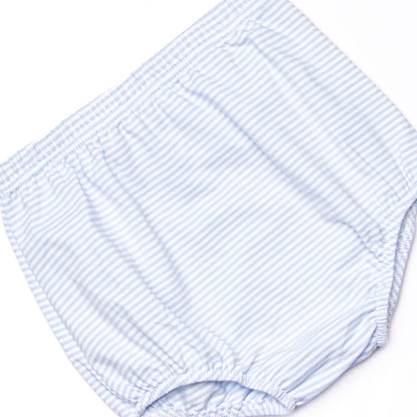 Sailboat Bay Embroidered Diaper Set, Blue