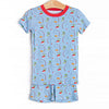 Reely Good Day Bamboo Pajama Short Set, Blue