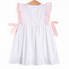 Little Sister Embroidered Dress, White