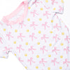 Big Point Bows Bamboo Pajama Short Set, Pink