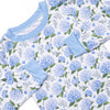 Hydrangea Blooms Bamboo Pajama Set, Blue