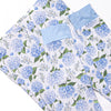 Hydrangea Blooms Bamboo Pajama Set, Blue