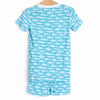 Lake Day Bamboo Pajama Short Set, Blue