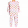 Pinstripe Petals Bamboo Pajama Set, Pink