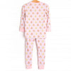 Pinstripe Petals Bamboo Pajama Set, Pink