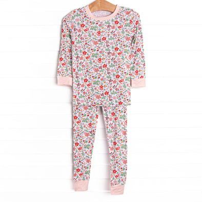 Scarlet Sage Bamboo Pajama Set, Red