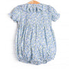 Blossomed and Blue Smocked Bubble, Blue