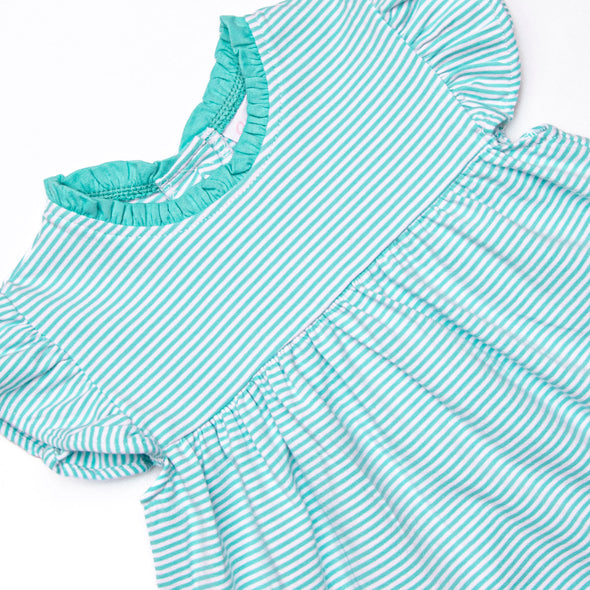 Grace Short Set, Mint Stripe