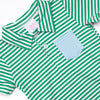 Levi Short Set, Blue and Green Stripe